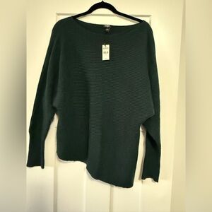 Express tunic sweater, dark green, size L, new with tag!